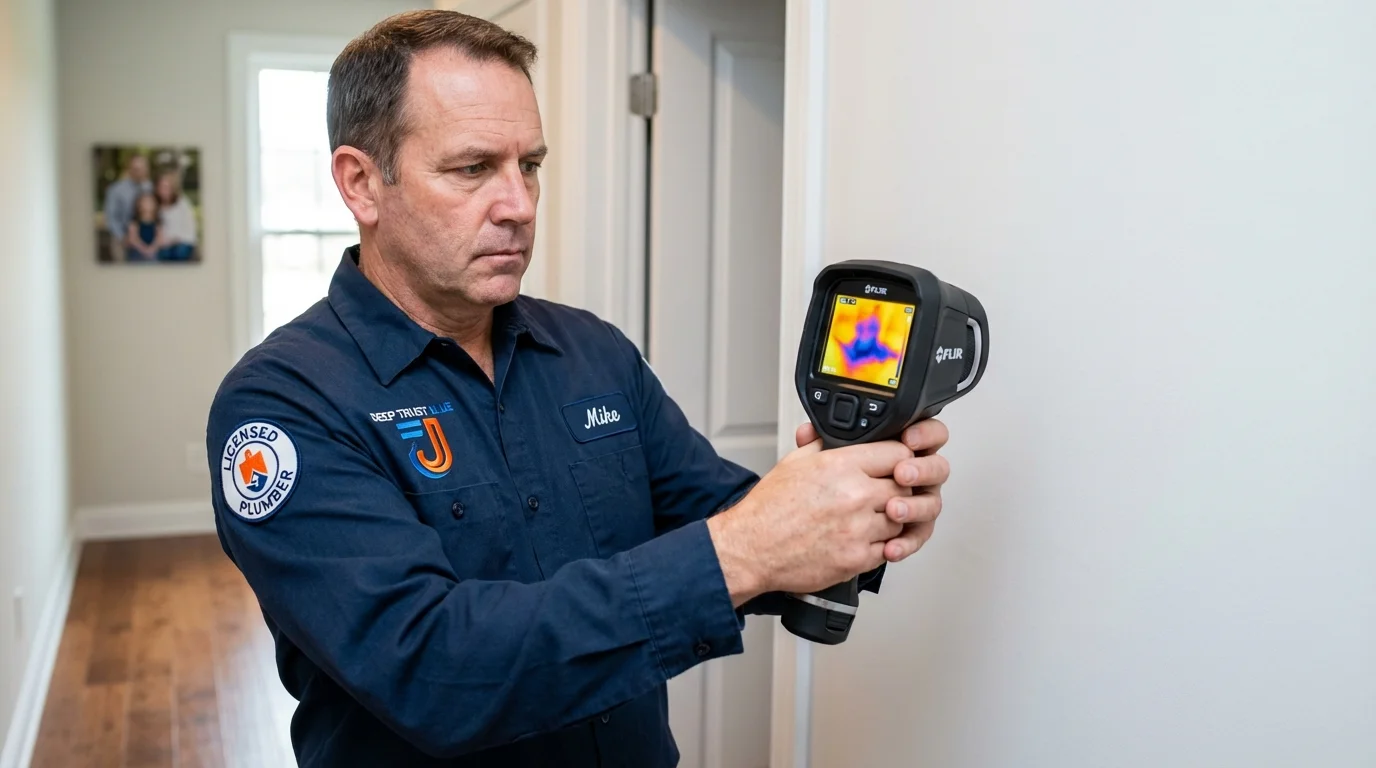 Thermal imaging leak detection by Johns Plumbing LLC in Reedsburg